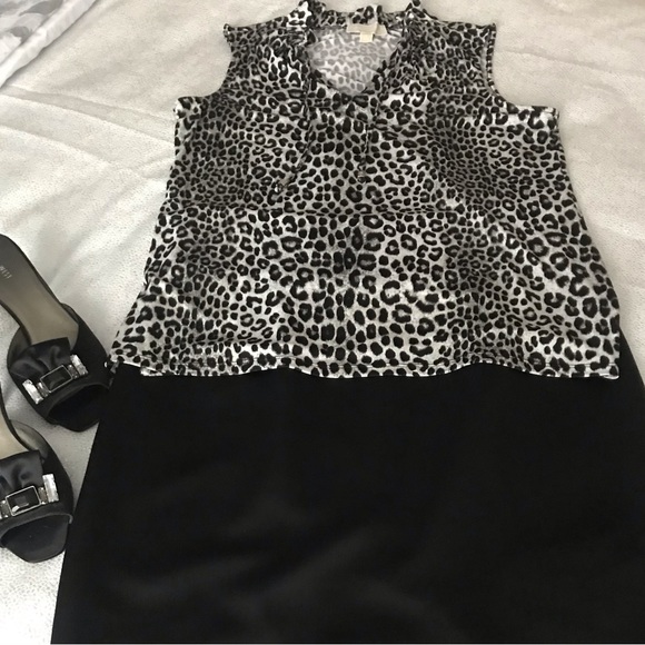 SIMONS CONTEMPORAINE BLACK PENCIL SKIRT - Picture 4 of 9